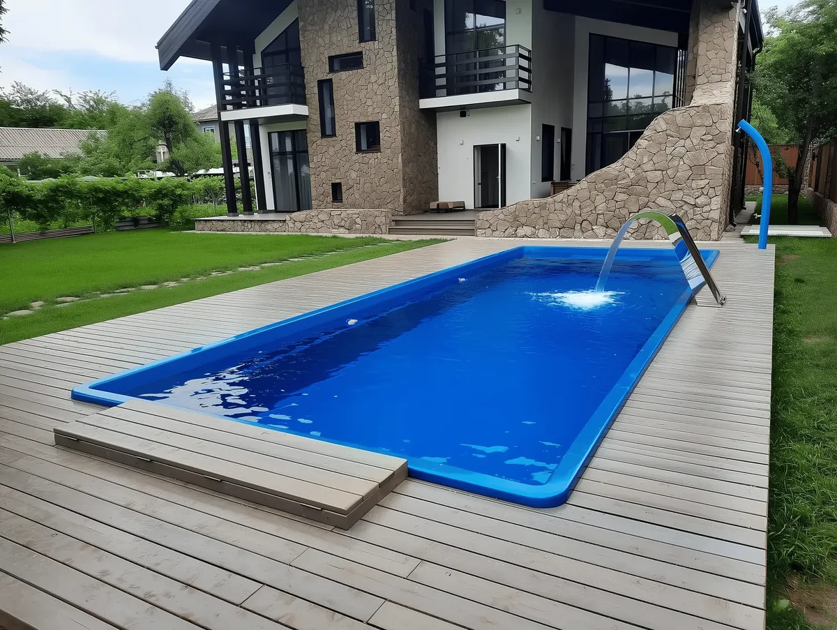 Композитный бассейн Laguna 9 — вид сверху в Новокузнецке